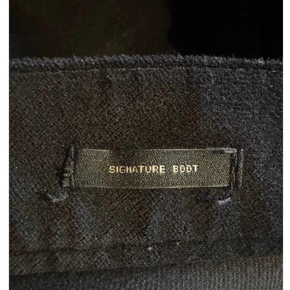 Talbots Women's Black Velvet Signature Bootcut Pants Size 16 - Picture 3 of 5
